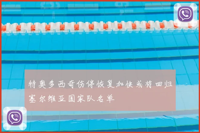 特奥多西奇伤停恢复加快或将回归塞尔维亚国家队名单